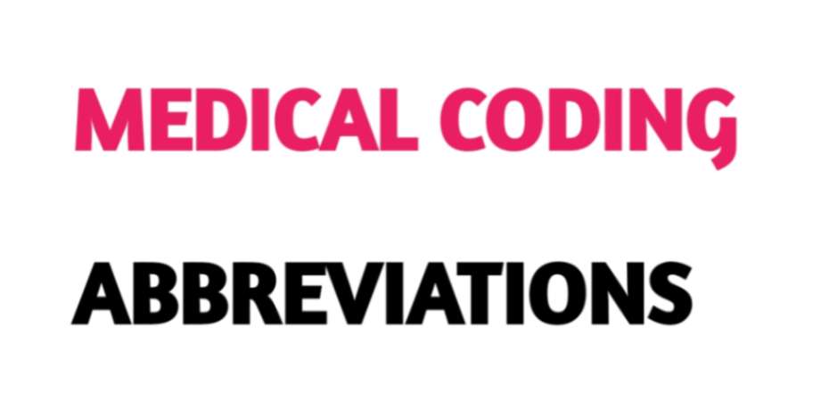 medical coding abbreviations list