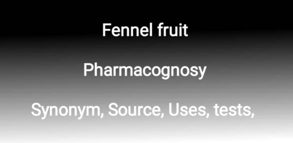 fennel biological source
